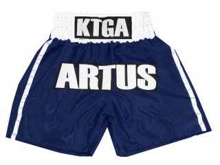 Short de boxe anglaise Personnalisé : KNBXCUST-2042-Marine